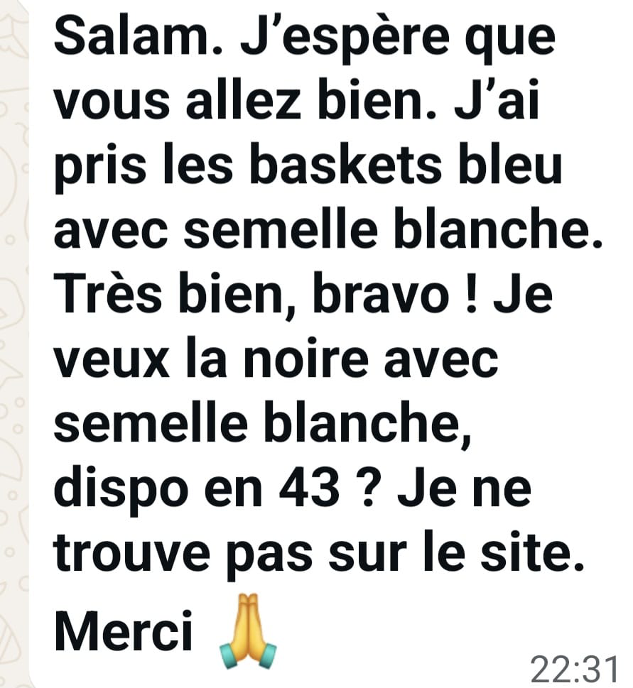 Témoignage WhatsApp de Driss B.